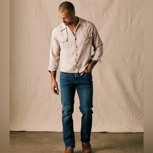 Flint and Tinder Atlantic All American Stretch Denim Straight Fit Jeans 31x30